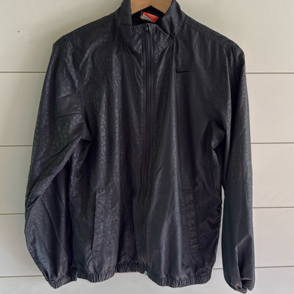 Nike Black Leopard Performance Jacket sz M